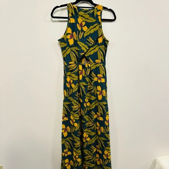 Toad&Co Sunkissed Dress in midnight Blue and Yellow Floral Size small - Picture 12 of 12